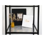 Fotoalbum 60 Seiten schwarz 29x32cm - Love schwarz - Schwarz