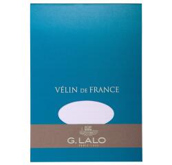 Bloc Vélin de france A5 (148x210mm), 50 feuilles, 100g - Blanc