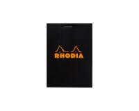 Bloc agrafé Rhodia N°12 8,5x12 cm 80 feuillets petits carreaux 5x5 80g - Noir