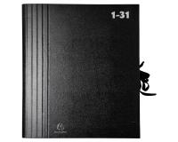 Trieur accordéon grande capacité 32 compartiments numériques - Noir