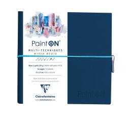 PaintON à Grain carnet cousu 32F 19x19cm 250g - Bleu nuit