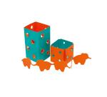 Clairefontaine Bicolor Paper 50x32,5cm Filmed, Pack of 50 Sheets, Assorted Colours
