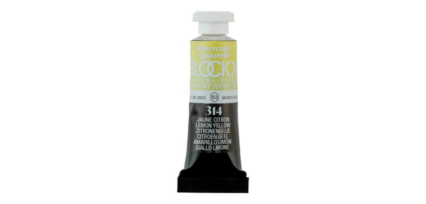 Aquarellfarbe, Zitronengelb - Tube 5ml - Zitronengelb|