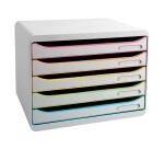 Module de classement Big Box Plus horizon 5 tiroirs Glossy