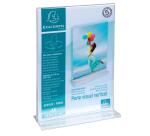 Porte-visuel droit vertical A5 - Cristal