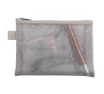 Pochette zip nylon argent - Argent