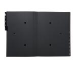 "Exacompta Multipart File, A4 270gsm, 12 Sections labelled 1 to 12" - Black