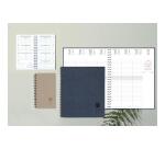 Agenda de poche Eurotime 16S spiralé Forever recyclé 9 x 16 cm Semainier Janvier à Décembre 2027 - Couleurs assorties