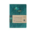 Ginkgo, Carnet broché en cuir A5 14,8x21 cm, 144 pages, ligné, ass.