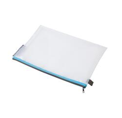 Busta con zip in plastica morbida - A4 - Colori assortiti