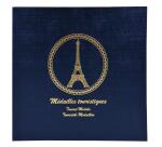 Classeur de collection pour 100 médailles souvenirs - 24,5x25 cm - Bleu marine