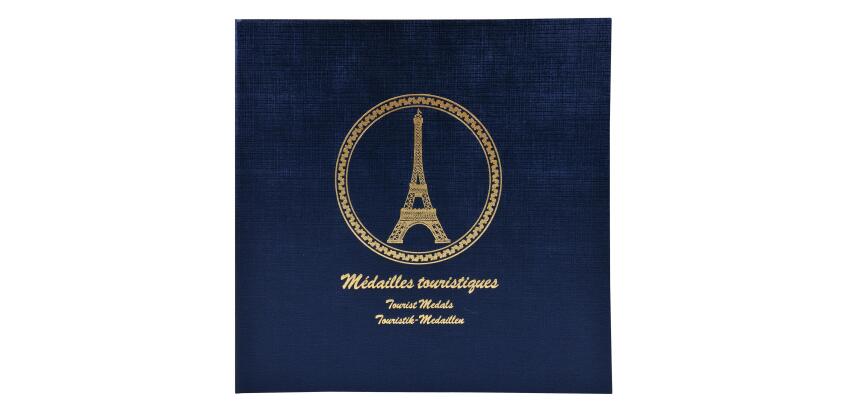 Ringbuch für 100 Souvenir-Münzen, 24,5x25 cm - Marineblau