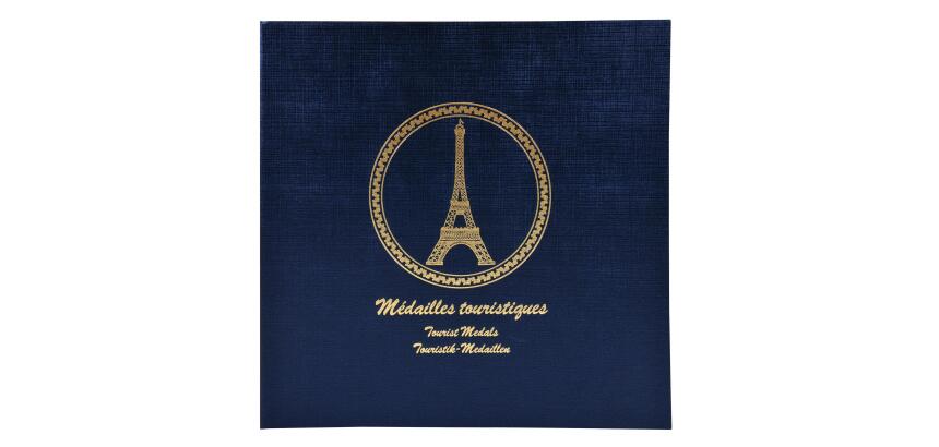 Ringbuch für 100 Souvenir-Münzen, 24,5x25 cm - Marineblau