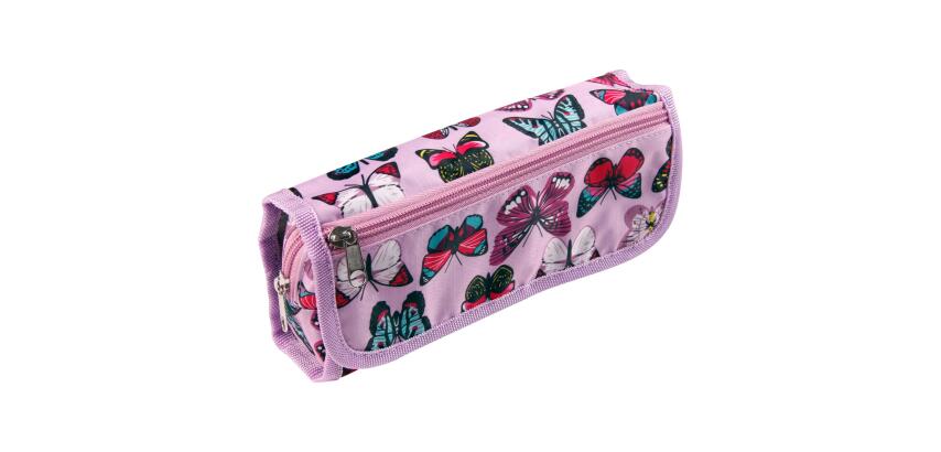 Trousse textile fantaisie rectangulaire COMBI 22x6x12 cm - A motifs