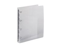Classeur 4 anneaux plastifié Exacompta Crystal A4 maxi - Dos 4 cm transparent