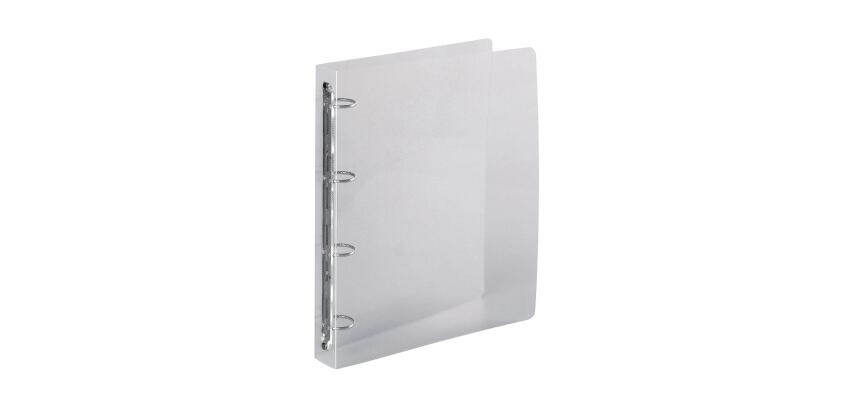 Classeur 4 anneaux 30 mm polypropylène Crystal - A4 maxi - Cristal