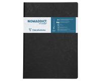 Cahier brochure Age Bag A4 192 pages petits carreaux - Noir