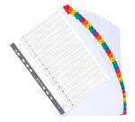 Indices A4+ 31Pt 1-31 Col Tabs White - White