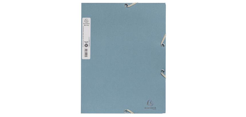 Sammelmappe A4 mit Gummizugverschluss und 3 Klappen, Recyclingkarton 400g/m2, Kollektion AutentiK