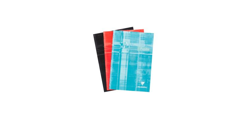 Bloc Pupitre agrafé en-tête A4 80 feuilles détachables ligné + marge Couleur aléatoire - Assortis