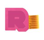 Rhodiarama porte-stylo autoadhésif 4x3 cm pour blocs carnets et agendas - Fuchsia