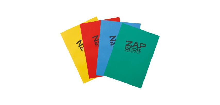 Zap Book carnet collé 160F A5 80g - Aléatoire