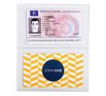 Etui de protection pour carte crédit ou carte de visite PVC lisse 20/100e - Cristal