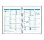 Recharge agenda de bureau EasyTime 21S Spiralé 21 x 15 cm Semainier Janvier à Décembre 2027