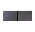 Set de Scrapbooking SCRAP-ADDICT [completo] 32x22 cm - 70 páginas (4 hojas de pegatinas 2 hojas de esquinas autoadhesivas 12 rotuladores de tinta metalizada) - Negro
