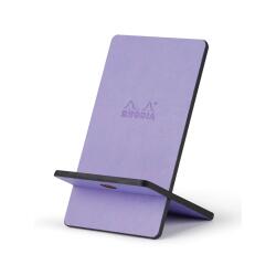 Rhodiarama support pour téléphone mobile simili cuir italien 13x8x8,5 cm - Iris