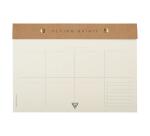 Flying Spirit Kraft bloc planner à rivets 24x17cm 60 feuillets imprimés détachables. - Kraft