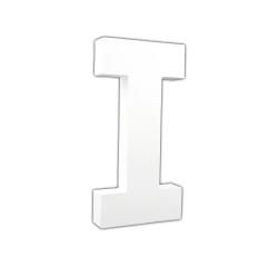 Letter 'I' 20.5cm - White