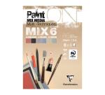 PaintON MIX6 bloc collé 24F A6 250g assorti 6x4F