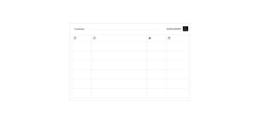 Exaplanner Magnetic Team Planner 60x90cm