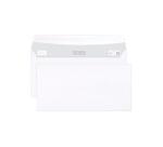 Paquet de 100 Enveloppes Blanches DL-110x220mm - Auto-Adhésives - 80g/m2 - Blanc