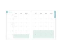 Recharge pour agenda de bureau Lady 18 15 x 17 cm Semainier Janvier à Décembre 2027