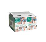 Etuis de 600 autocollants double face - Blanc