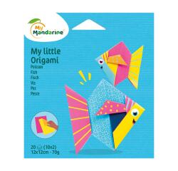 Mijn kleine Origami, Vis, 12 x 12 cm, 20F, 70g - Veelkleurig