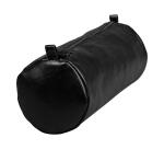 Trousse en cuir Age Bag Grande ronde 22xØ8 cm - Noir