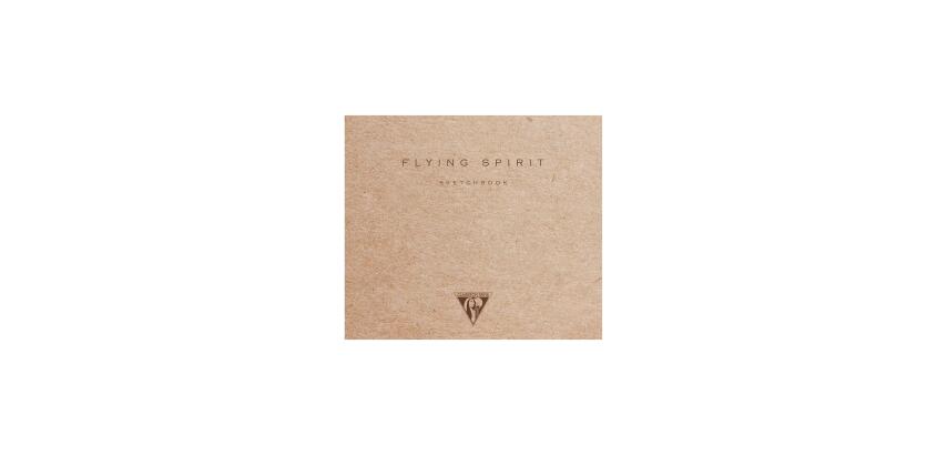 Flying Spirit carnet cousu 50F 15,5x15,5cm 90g - Kraft brun