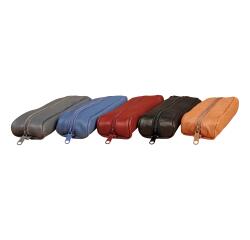 Trousse en cuir Age Bag petite ovale 18,5x5x3 cm - Assortis