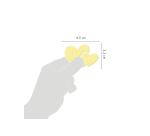 Phospho' Stick, Sach 2 pl 14,8x21cm, Coeurs - Jaune fluo