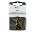 BOITE 15 PLUMES BANDZUG POUR GAUCHERS