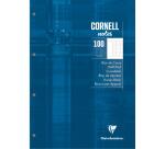 Block CORNELL, A4, 100 Blatt 90g, Seyès/französische Lineatur, 4-fach gelocht - Petroliumblau