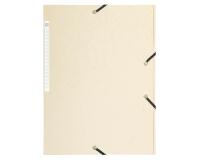 Chemise à élastiques Maxi capacity carte lustrée 425gm2 - A4 - Ivoire