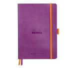 Rhodiarama Goalbook A5 mit flexiblem Einband, 120 Blatt elfenbein 90g, kariert - Violett