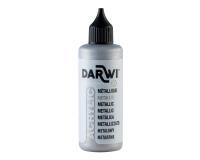 Darwi Flacon de 80 ml de Peinture Acrylique Universelle Métallique - Argent