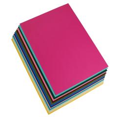 Maya Tonpapier 50x70cm 120g 2x14 Bogen - Lebendige Farben sortiert