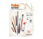 Bloc Paint'On encollé A6 15 feuilles 250g