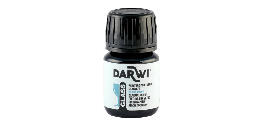 DARWI Flacon de 30 ml de Peinture sur Verre - Bleu